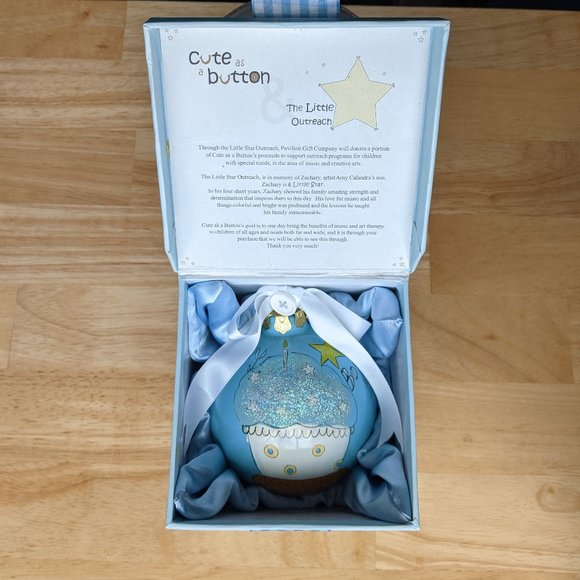 Cute As A Button, BIRTHDAY BOY Glass Ornament & comfort blanket - Picture 6 of 16